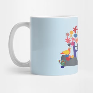 Bird Roosting Eggs Flowering Tree Spring Mug